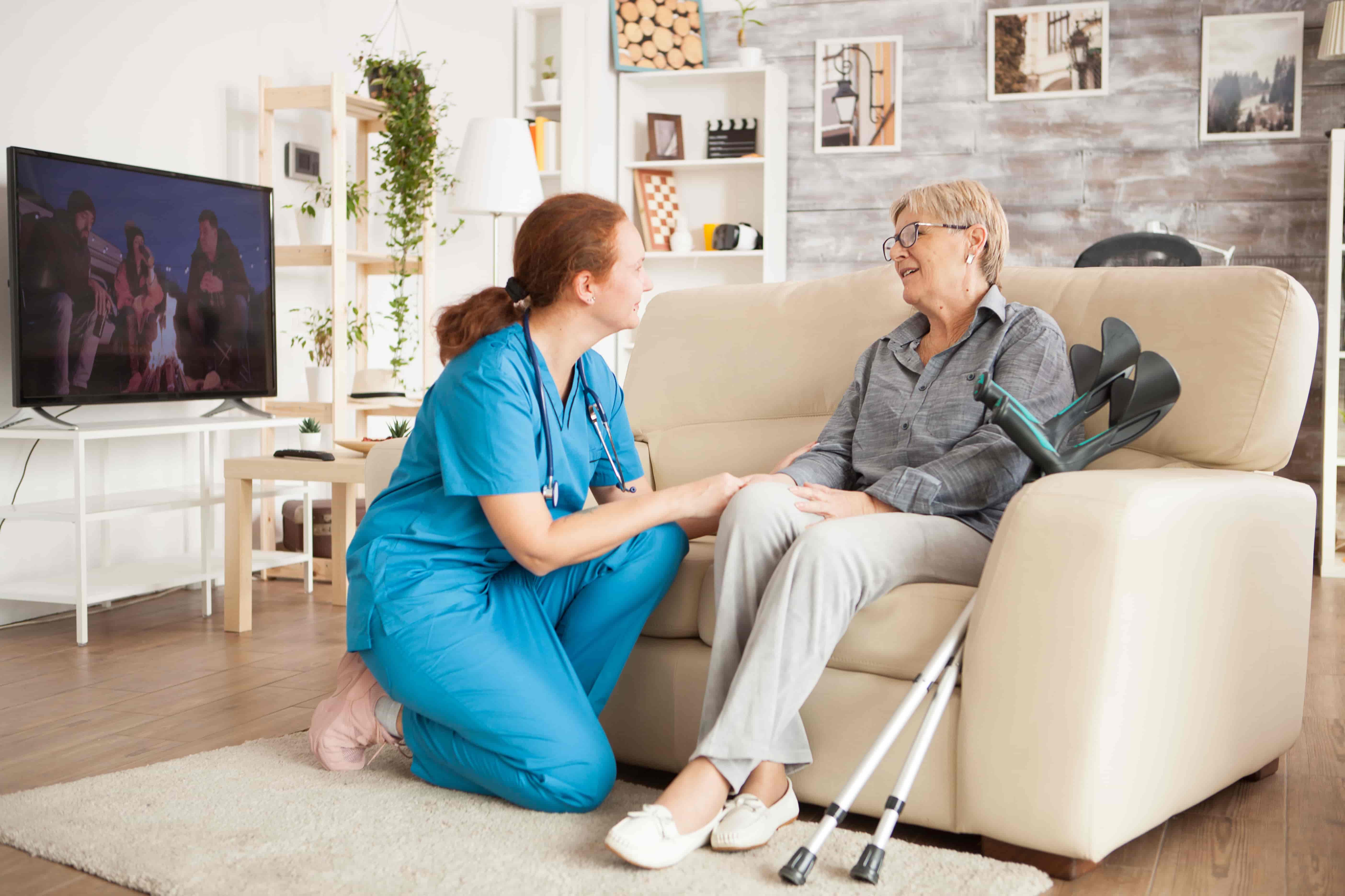 Friendly companion offering emotional support and social companionship care